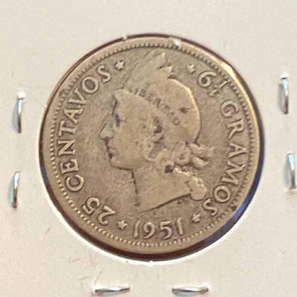 1951-Dominican-Republic-25-Centavos